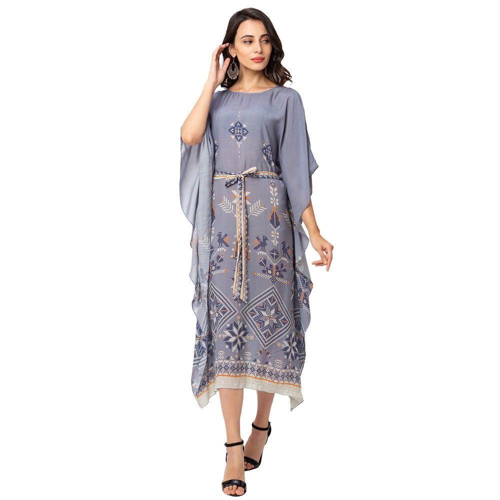 Soup by Sougat Paul Powder Blue Printed Kaftan