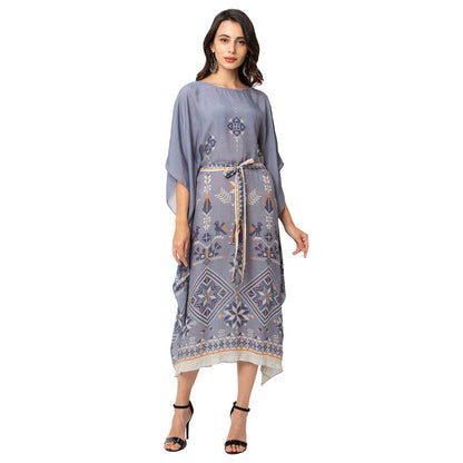 Soup by Sougat Paul Powder Blue Printed Kaftan