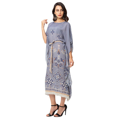 Soup by Sougat Paul Powder Blue Printed Kaftan