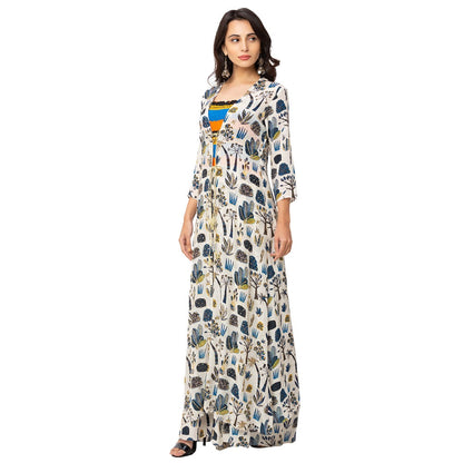 Soup by Sougat Paul Off White Printed Jumpsuit And Jacket (Set of 2)