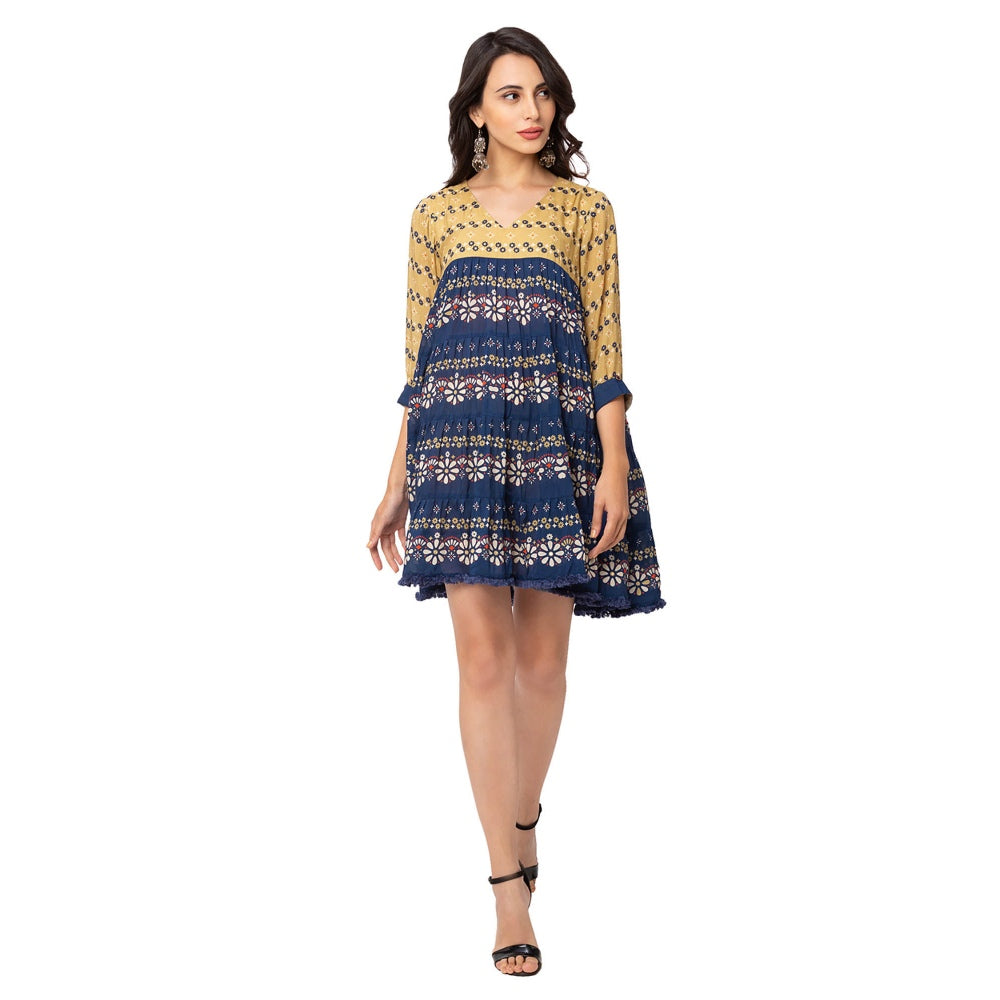 Soup by Sougat Paul Mustard Printed Dress