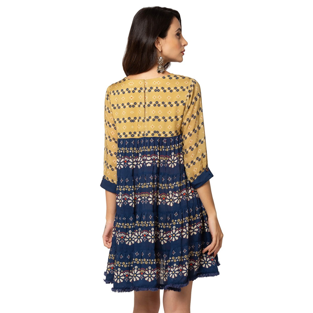 Soup by Sougat Paul Mustard Printed Dress