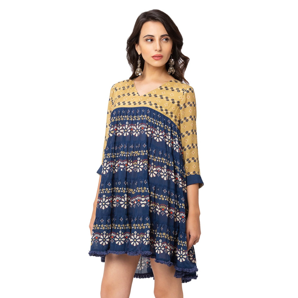 Soup by Sougat Paul Mustard Printed Dress