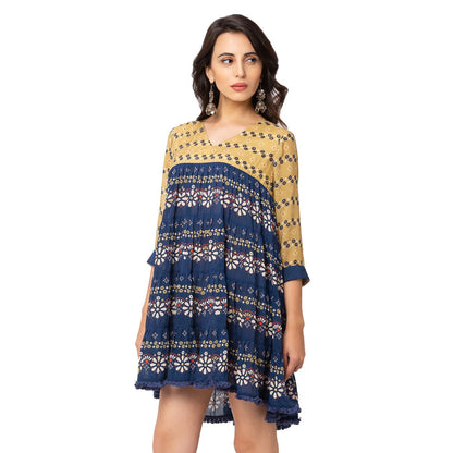 Soup by Sougat Paul Mustard Printed Dress
