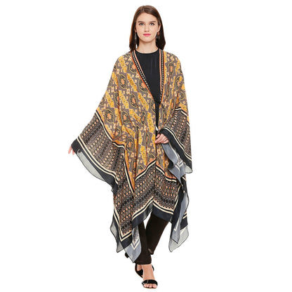 Soup by Sougat Paul Navy Blue Printed Palazzo With Top (Set of 2)