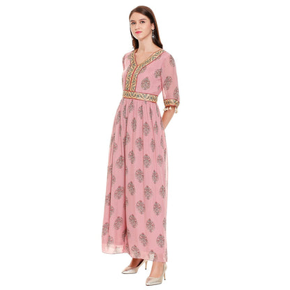 Soup by Sougat Paul Dusk Pink Embroidered Jumpsuit