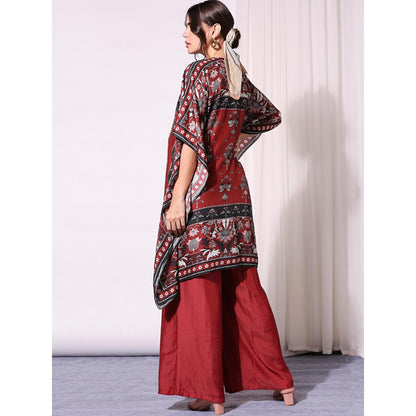 Soup By Sougat Paul Red Jumpsuit (Set of 2)