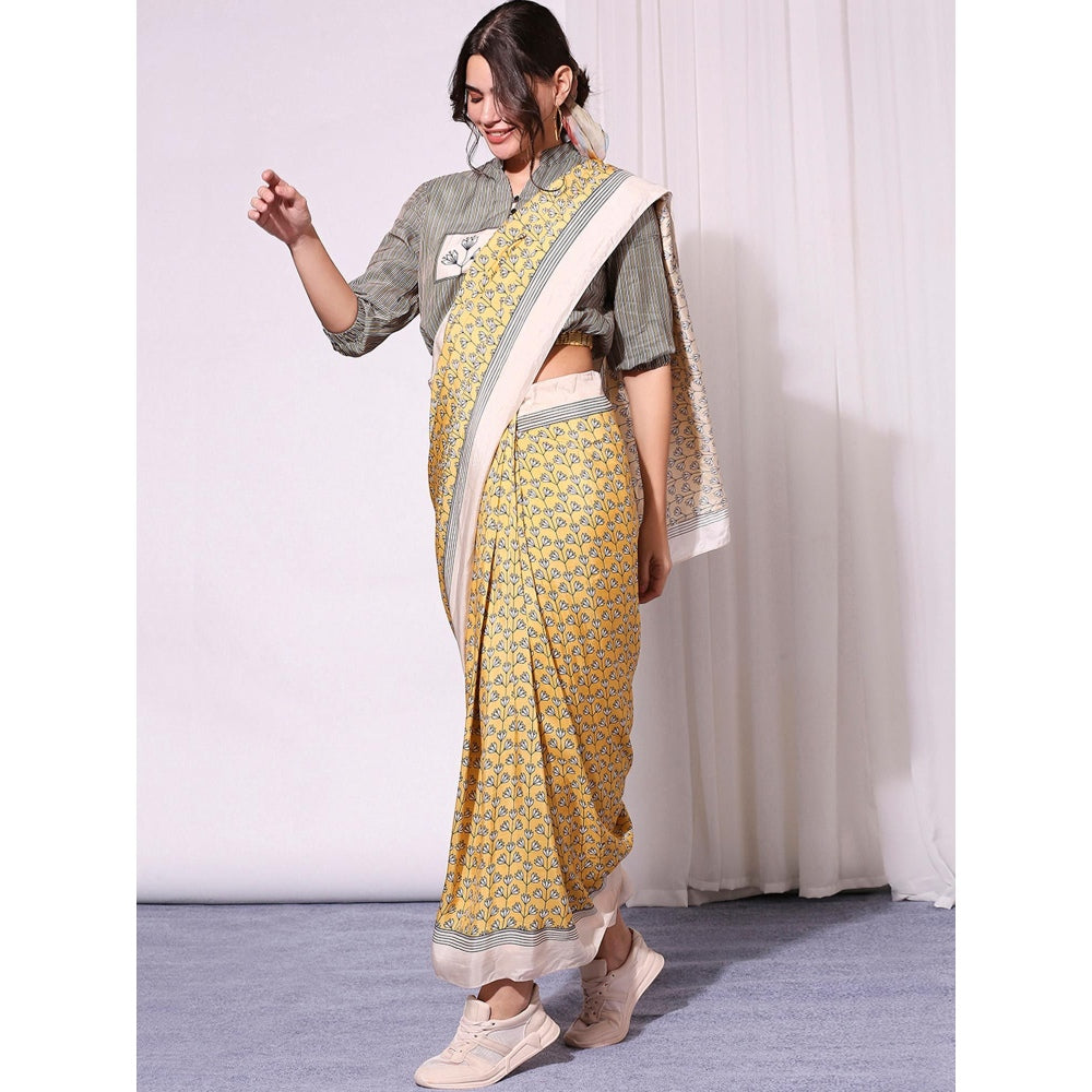 Soup By Sougat Paul Multi Colour Saree with Blouse (Set of 2)