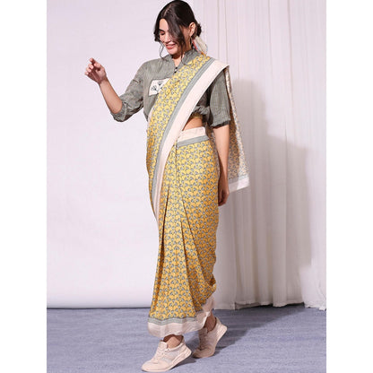 Soup By Sougat Paul Multi Colour Saree with Blouse (Set of 2)
