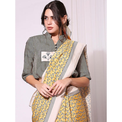 Soup By Sougat Paul Multi Colour Saree with Blouse (Set of 2)