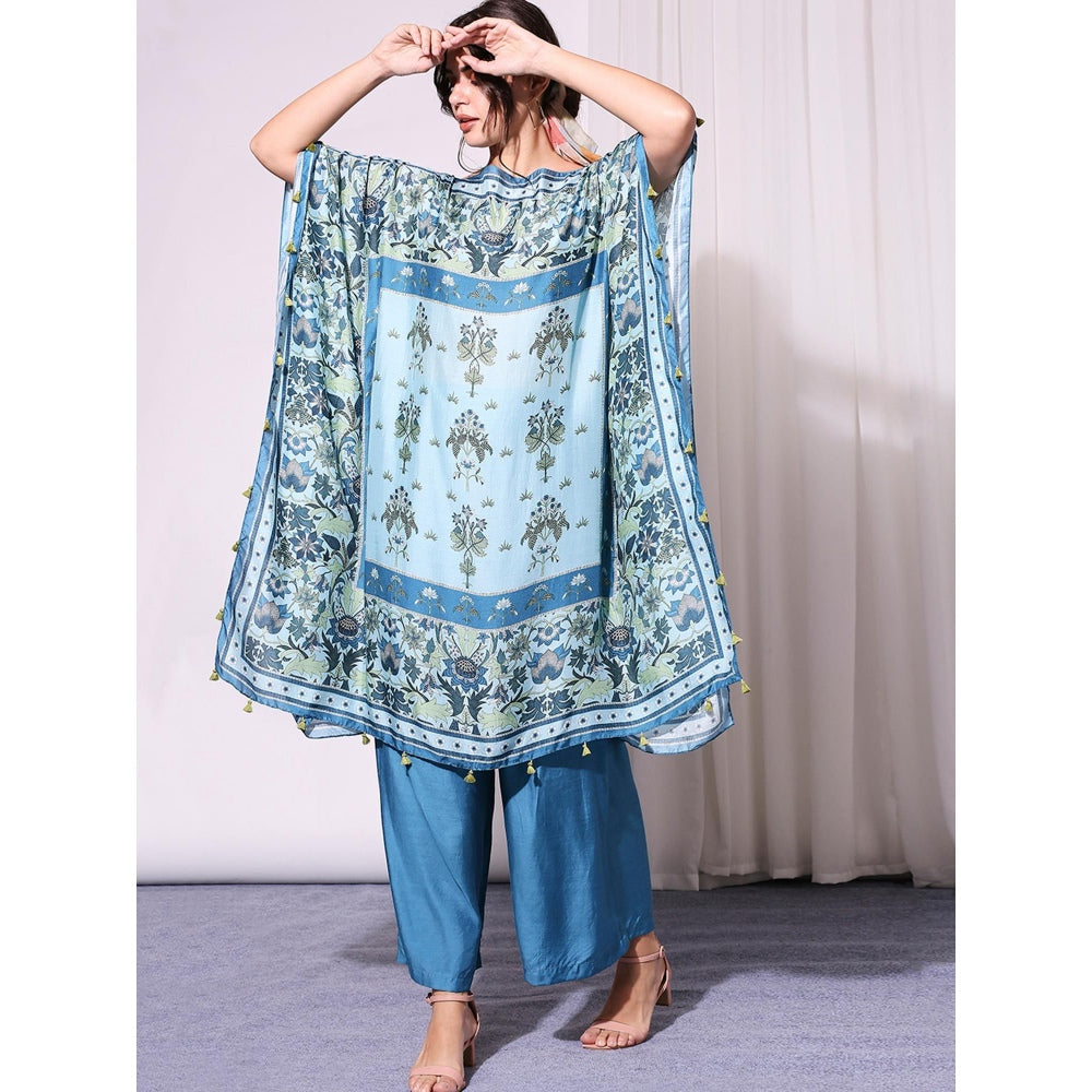 Soup By Sougat Paul Blue Kaftan -Set of 2
