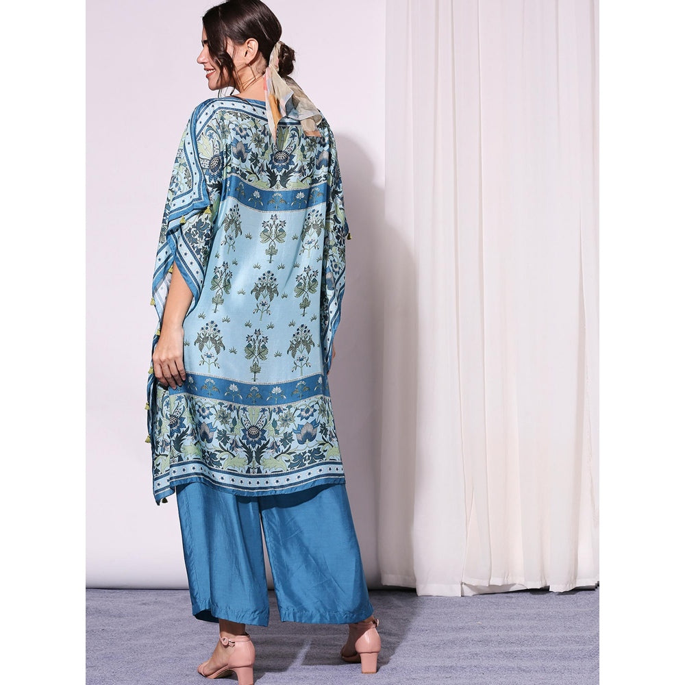 Soup By Sougat Paul Blue Kaftan -Set of 2