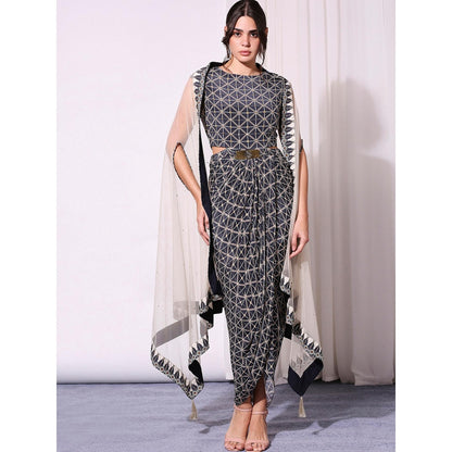 Soup By Sougat Paul Blue Dress (Set of 2)