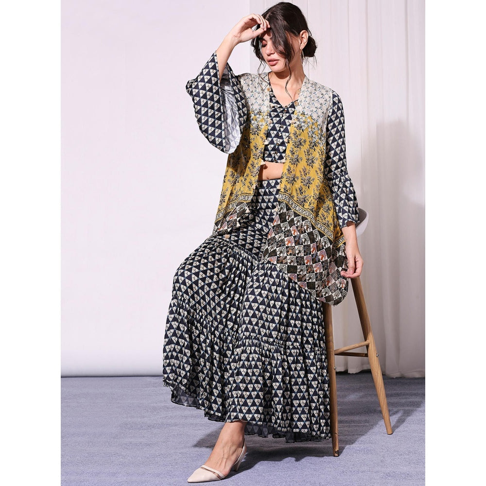 Soup By Sougat Paul Multi Colour Sharara - Set of 3