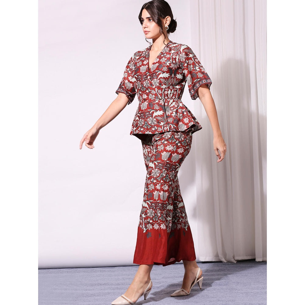 Soup By Sougat Paul Multi Colour Pant Set - Set of 2