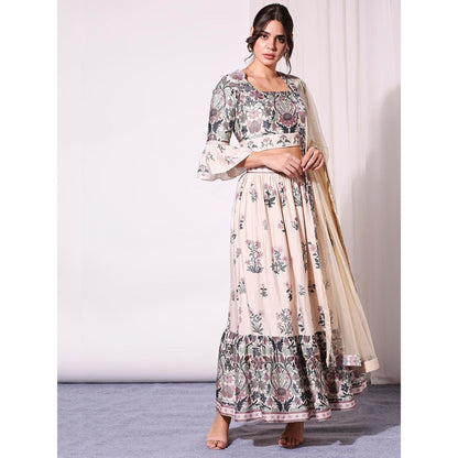 Soup By Sougat Paul Off White Skirt -Set of 3