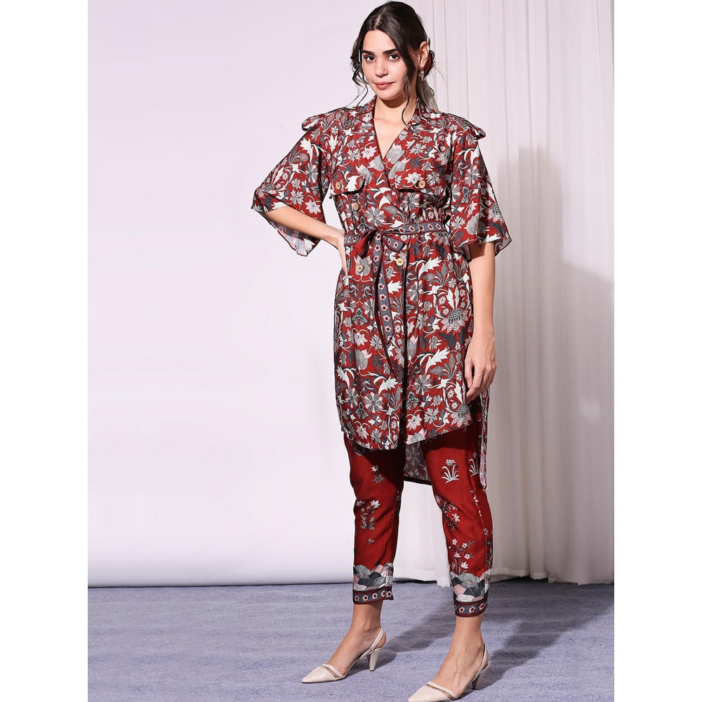 Soup By Sougat Paul Multi Colour Pant Set - Set of 2