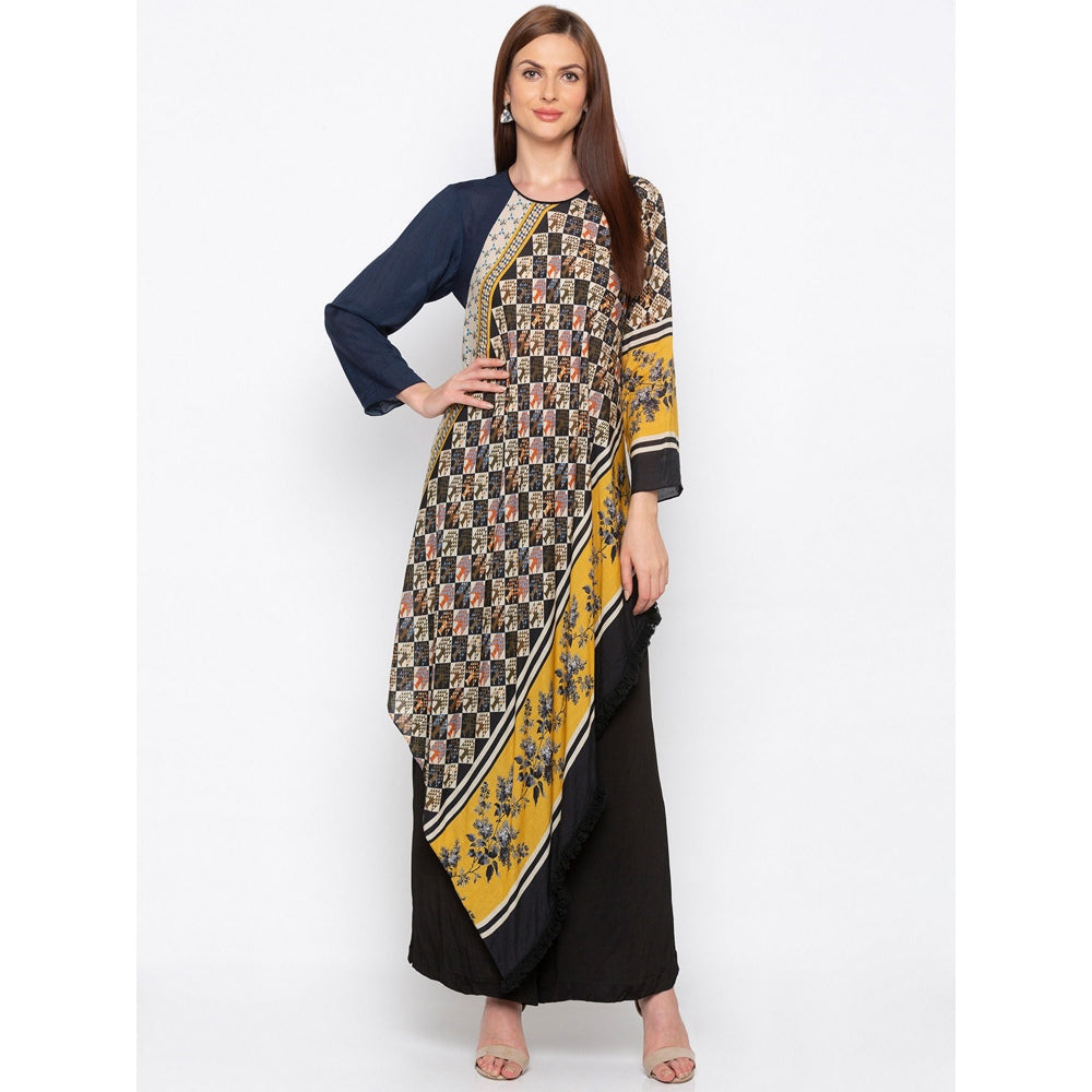 Soup by Sougat Paul Multicolor Printed Tunic With Palazzo - Customisable (Set of 2)