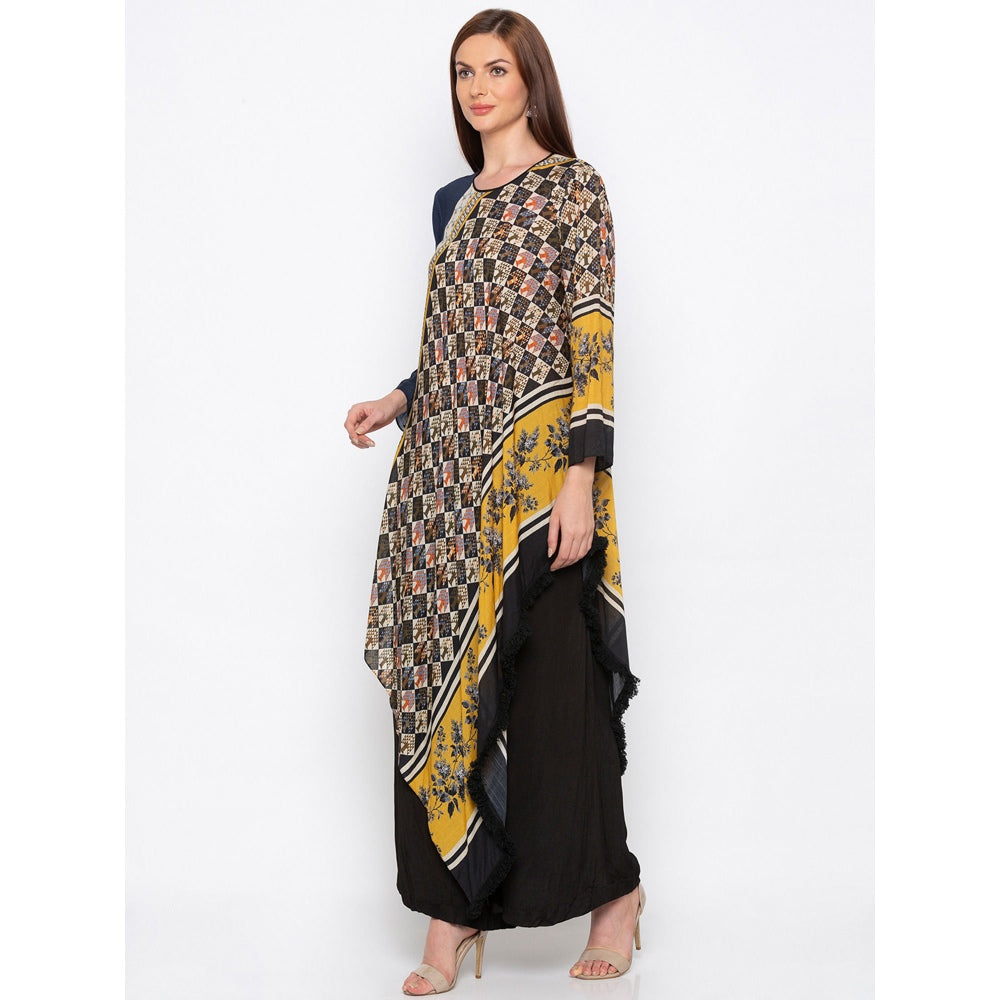Soup by Sougat Paul Multicolor Printed Tunic With Palazzo - Customisable (Set of 2)