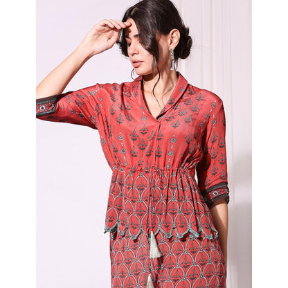 Soup By Sougat Paul Coral Pant Set - Set of 2