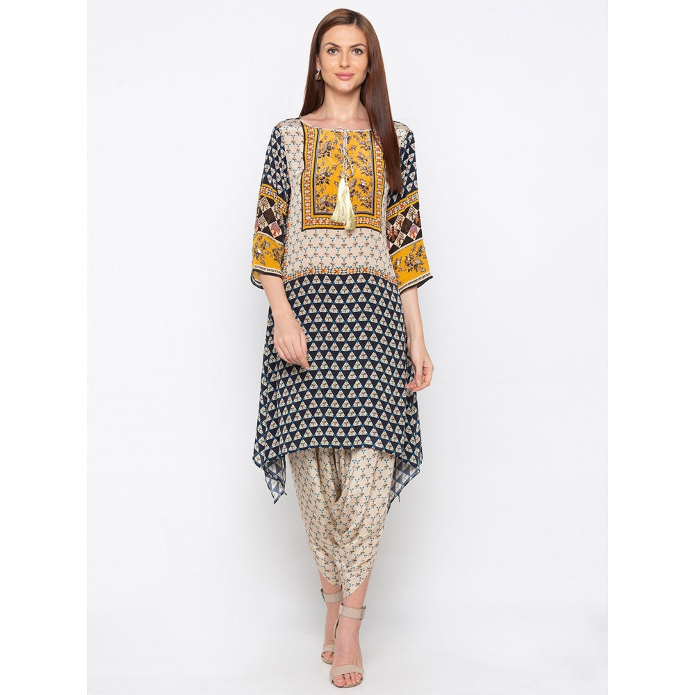 Soup by Sougat Paul Multicolor Printed Kurta With Dhoti Pants - Customisable (Set of 2)