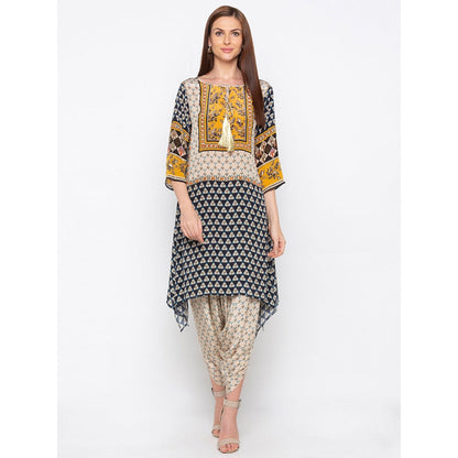 Soup by Sougat Paul Multicolor Printed Kurta With Dhoti Pants - Customisable (Set of 2)