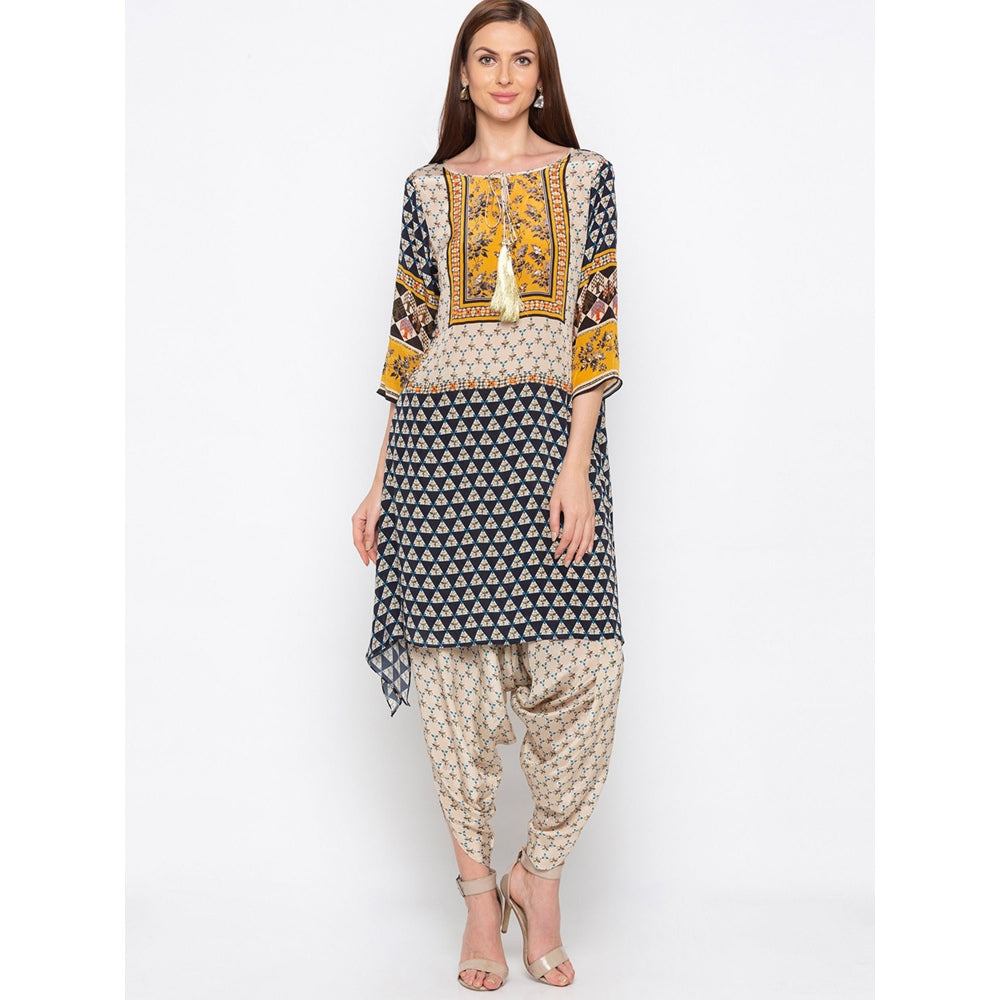 Soup by Sougat Paul Multicolor Printed Kurta With Dhoti Pants - Customisable (Set of 2)