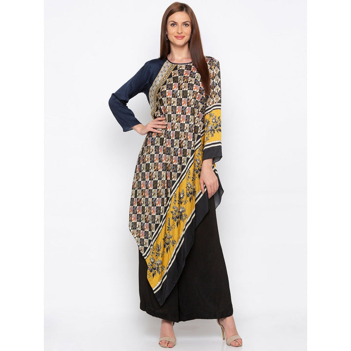 Soup by Sougat Paul Multicolor Printed Tunic With Palazzo (Set of 2)
