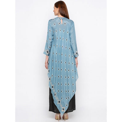 Soup by Sougat Paul Blue Printed Kurta With Palazzo (Set of 2)