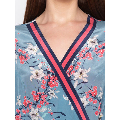 Soup by Sougat Paul Blue Printed Kurta With Palazzo (Set of 2)