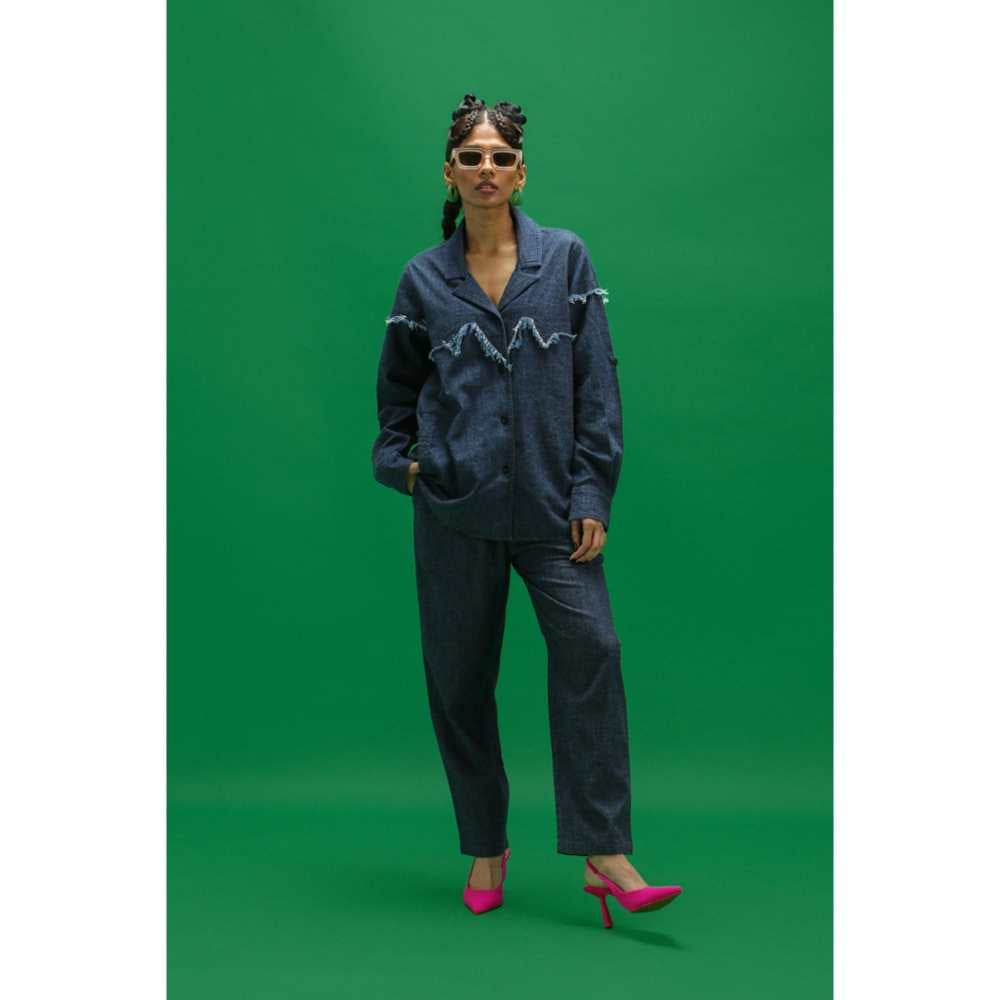 SPACE Tru Co Ord Set Blue Wing Teal (Set of 2)