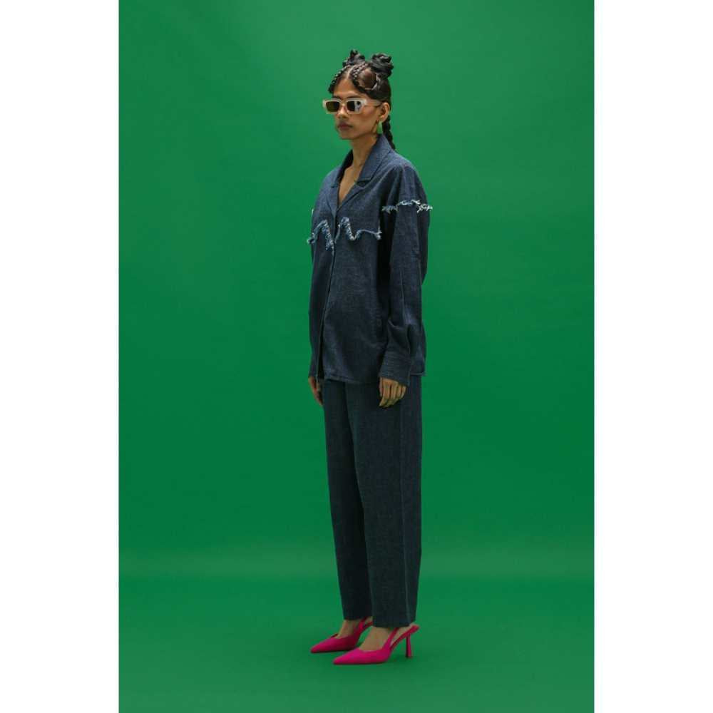 SPACE Tru Co Ord Set Blue Wing Teal (Set of 2)