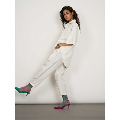 SPACE Ikigai Co Ord Set White (Set of 2)