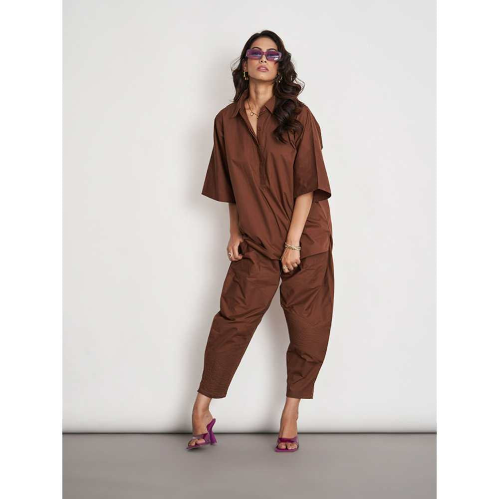 SPACE Ikigai Co Ord Set Downtown Brown (Set of 2)