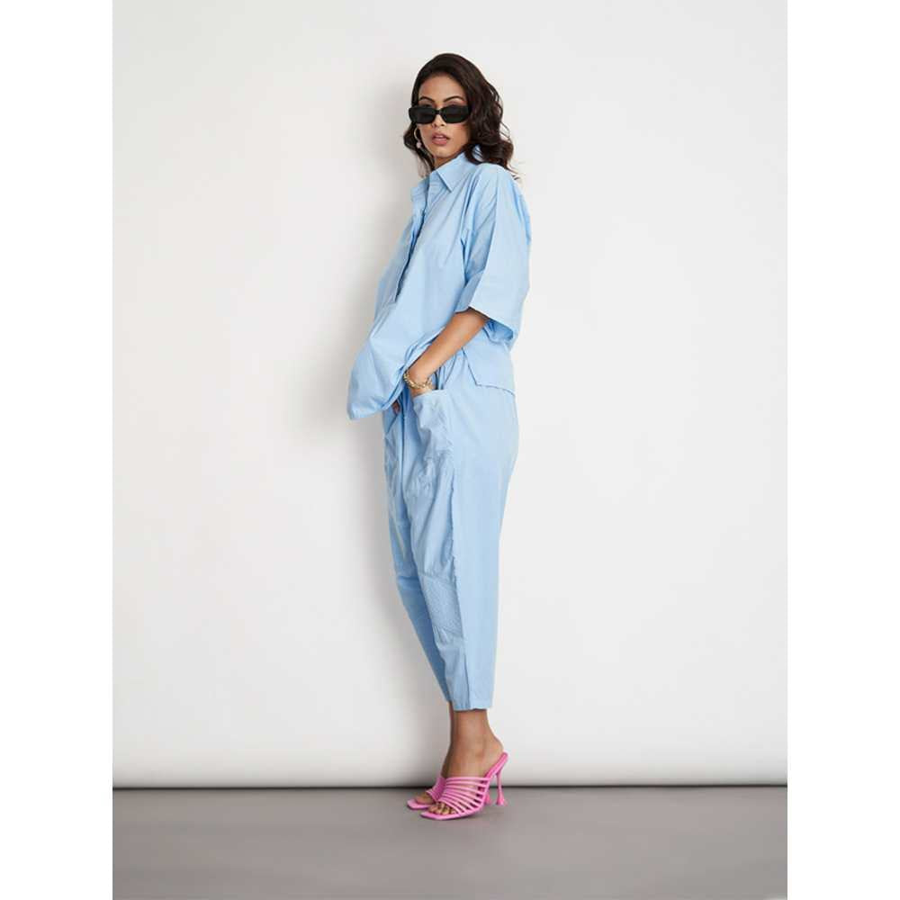 SPACE Ikigai Co Ord Set Azure Blue (Set of 2)