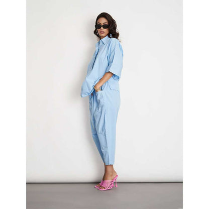 SPACE Ikigai Co Ord Set Azure Blue (Set of 2)