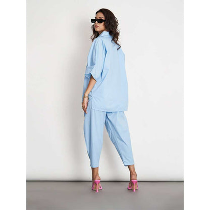 SPACE Ikigai Co Ord Set Azure Blue (Set of 2)