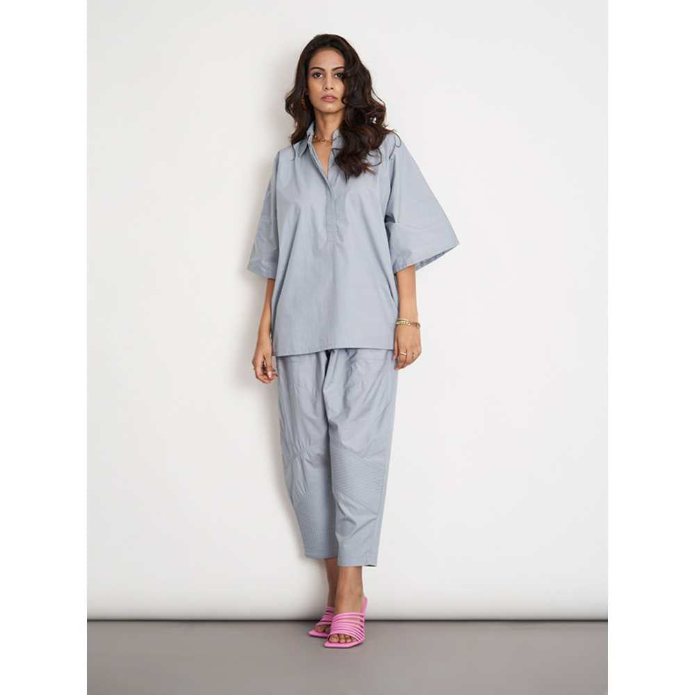 SPACE Ikigai Co Ord Set Vapor Blue (Set of 2)