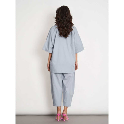 SPACE Ikigai Co Ord Set Vapor Blue (Set of 2)