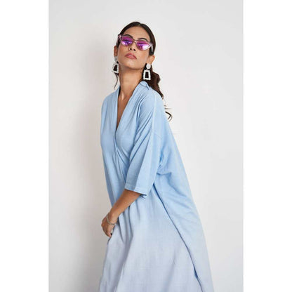 SPACE Thia Kimono Co Ord Set Starlight Blue (Set of 2)