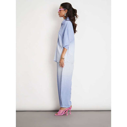 SPACE Tsuki Zen Co Ord Set Languid Blue (Set of 2)