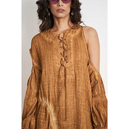 SPACE Kinza Spice Brown Dress