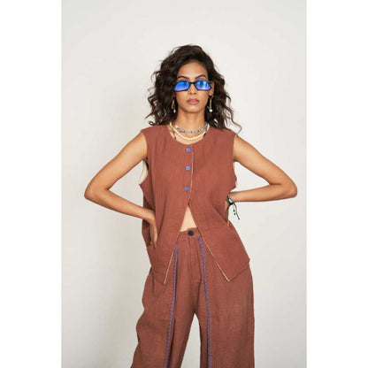 SPACE Sabi Co Ord Set Rustic Brown (Set of 2)