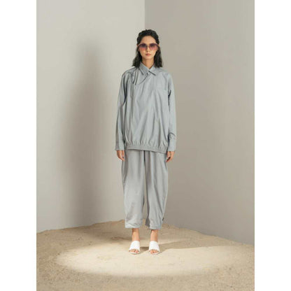 SPACE Yotta Co Ord Se Vapor Blue (Set of 2)