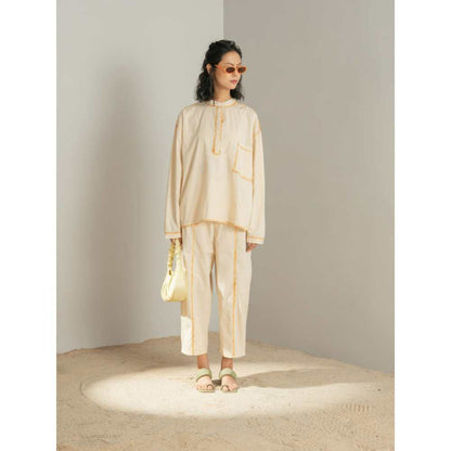 SPACE Samsara Co Ord Set Ecru (Set of 2)