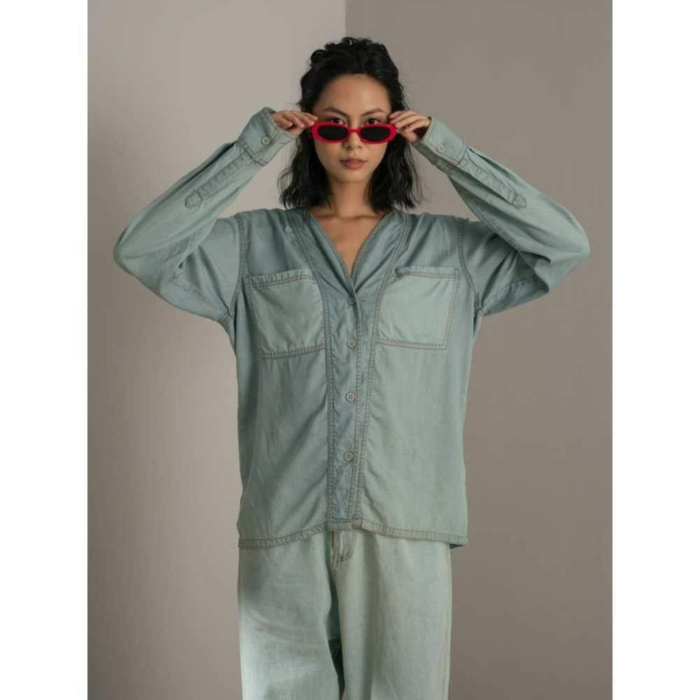 SPACE Alpha Co Ord Set Clearly Aqua (Set of 2)
