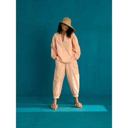SPACE Unagi Co Ord Set Peach (Set of 2)
