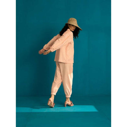 SPACE Unagi Co Ord Set Peach (Set of 2)