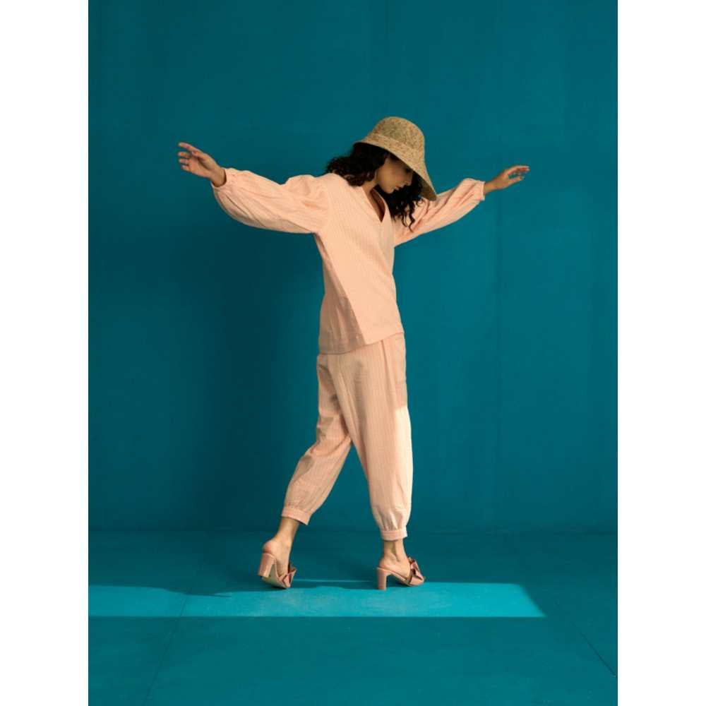 SPACE Unagi Co Ord Set Peach (Set of 2)