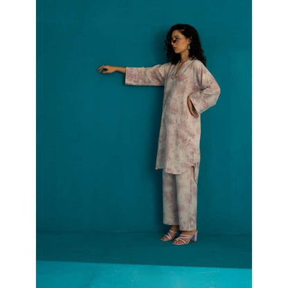 SPACE Tsukiyo Co Ord Set Lavender (Set of 2)